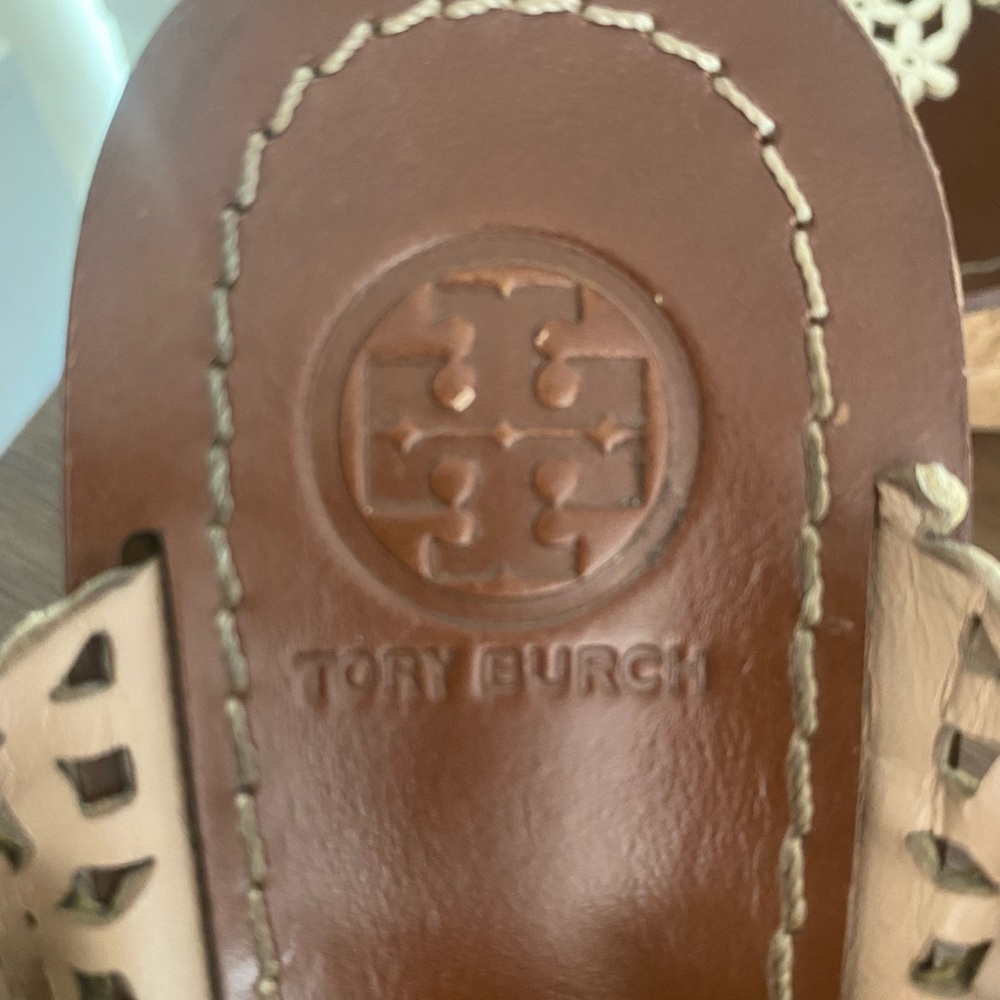 Size 10 - Tory Burch wedge sandals.